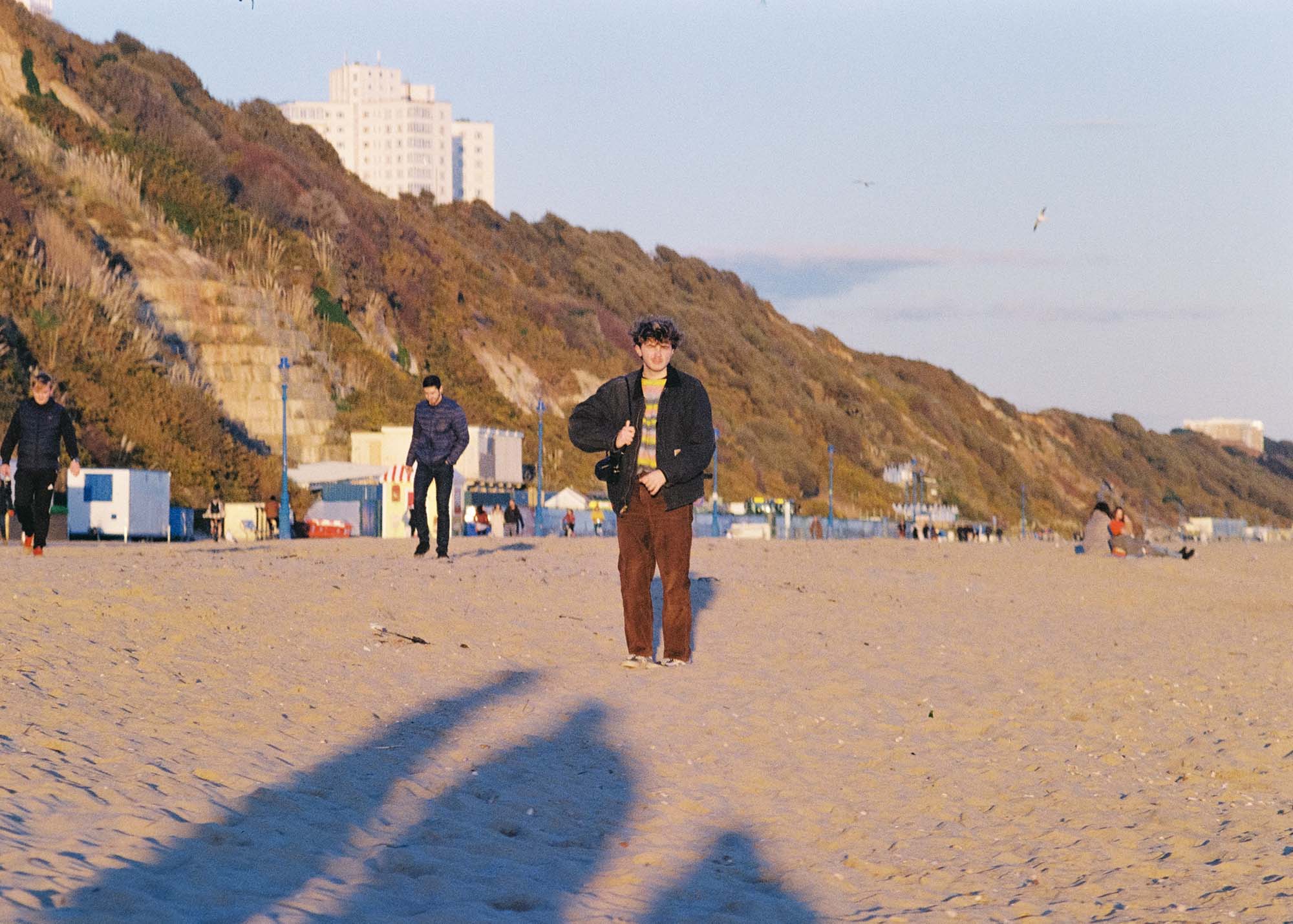 Andy on the beach.